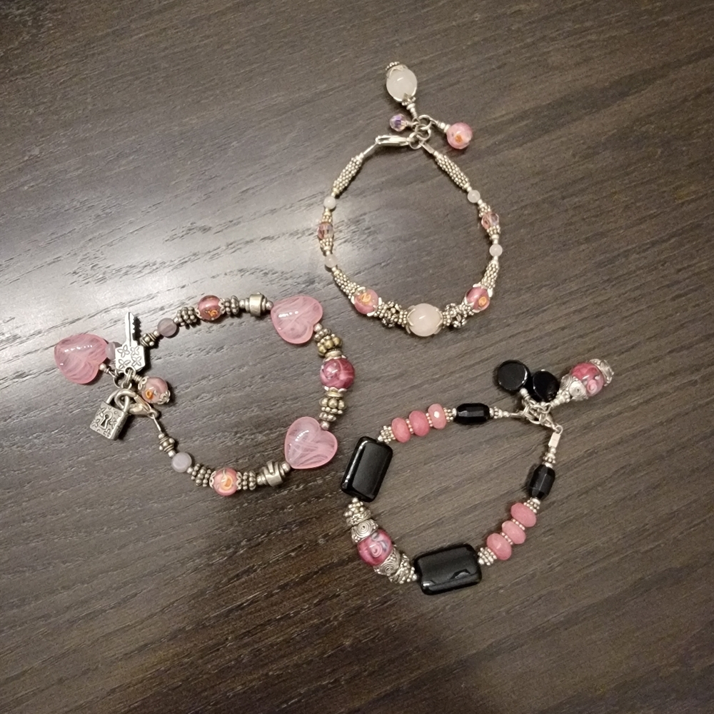 Set of 3 handmade bracelets
